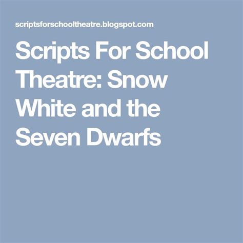 snow white and the gucci stiletto script|Scripts For School Theatre: Snow White and the Seven Dwarfs.